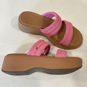 REEF Lofty Lux Hi Malibu Pink Platform Sandal Size 8